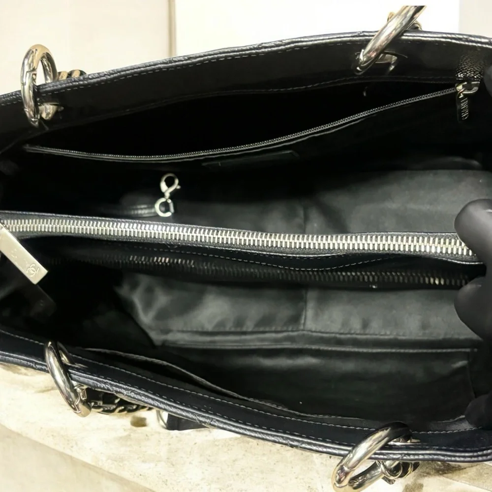 CHANEL caviar leather